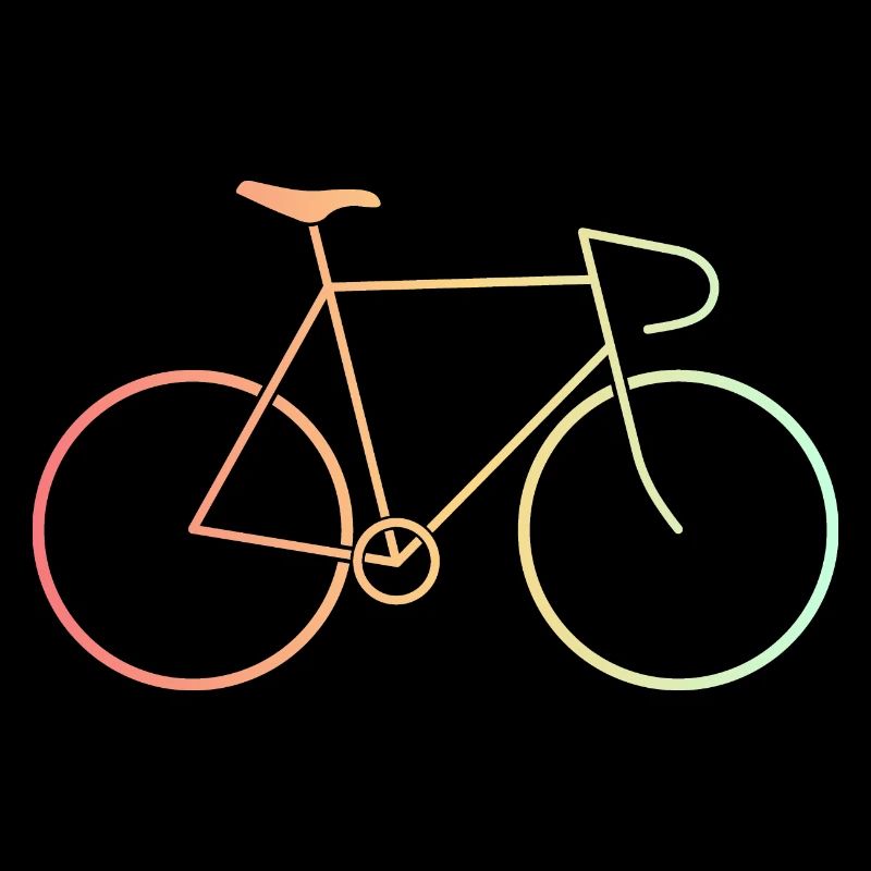 Vélo de course coloré