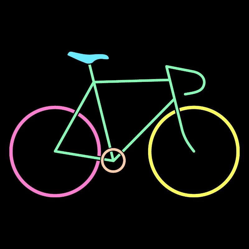 Vélo de course coloré