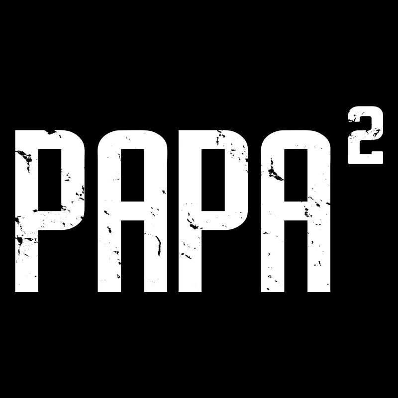 Papa von 2 Spaß Papa von zwei Vatertagsgeschenk