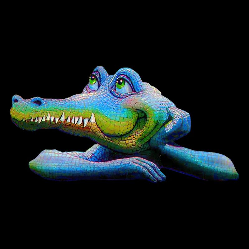 Amstrad Retro Krokodil - Maskottchen 01