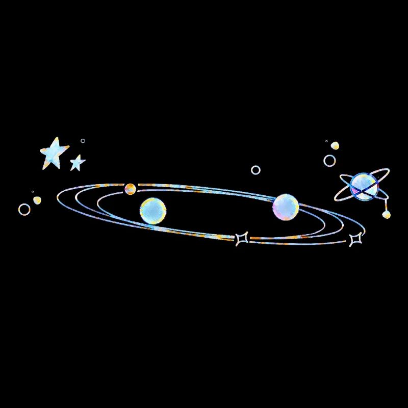 Space Planets Colorful Gift