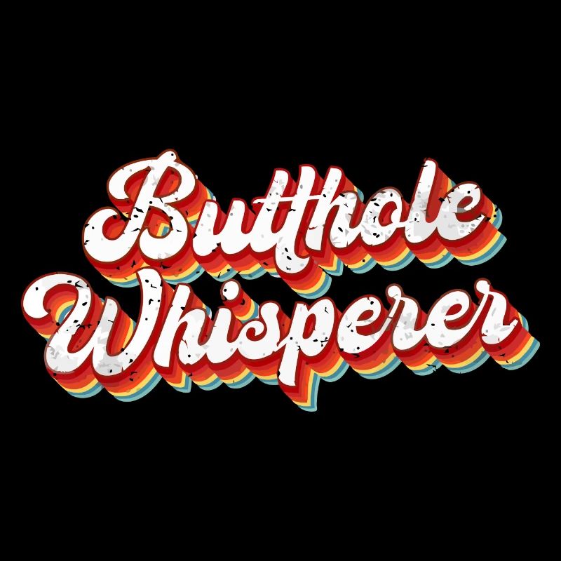 Arschlochflüsterer Sarkastische Witze Retro Vintage