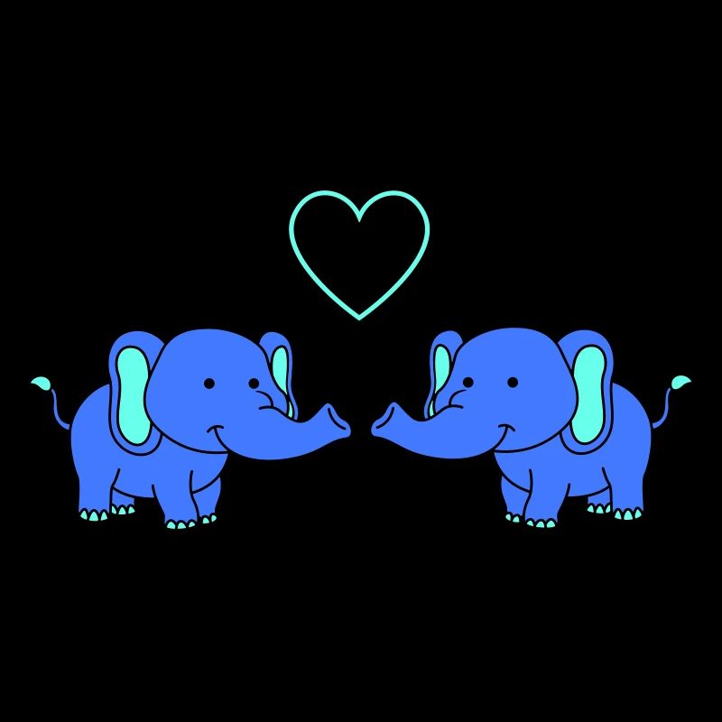 Elephants in love