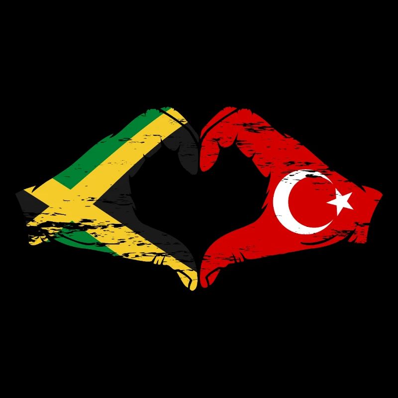 Jamaica Turkey Hands Heart Shape Used