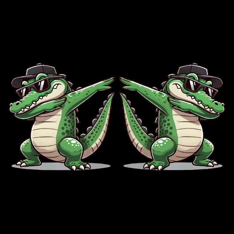 Crocodile Comic Dabbing 2