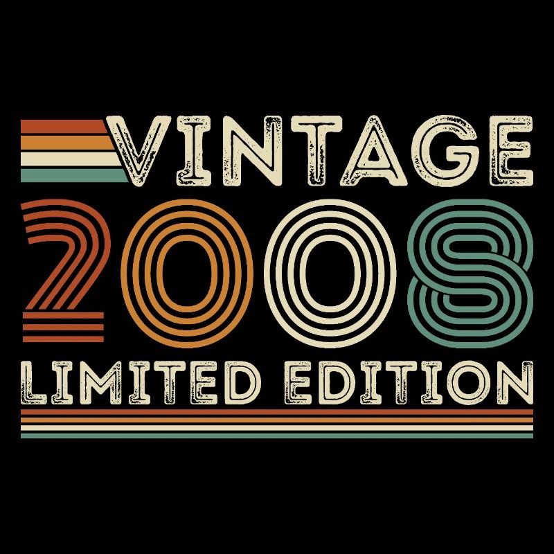 2008 Vintage Retro Geburtstagsgeschenk