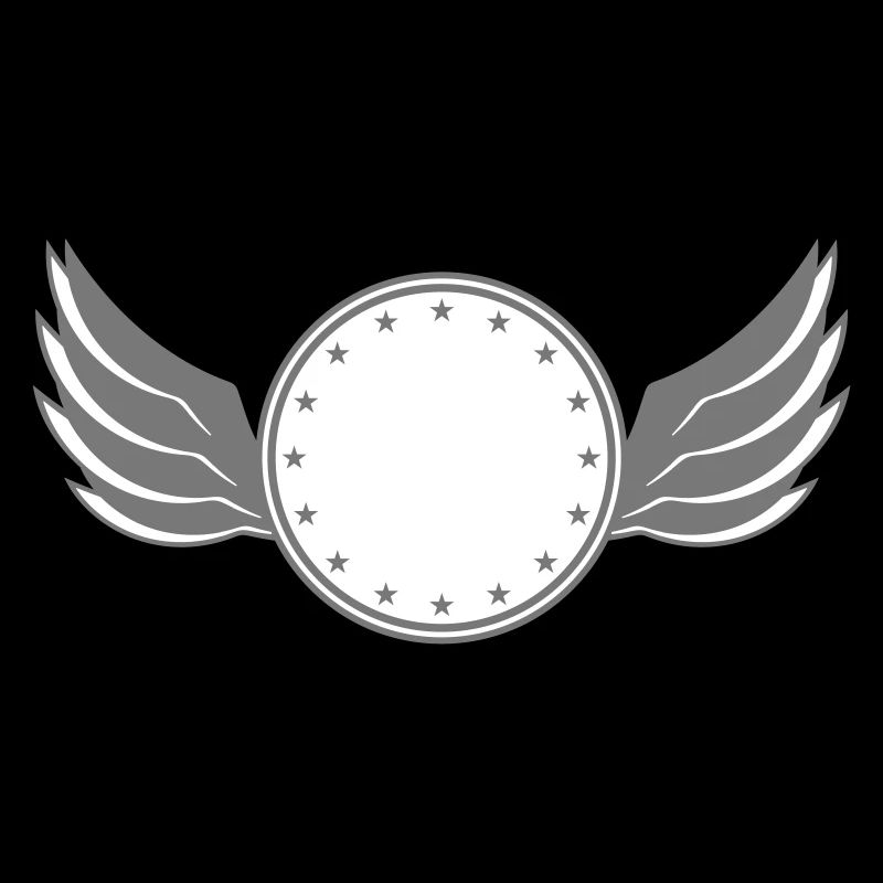 star circle frame round wing ring shield shield