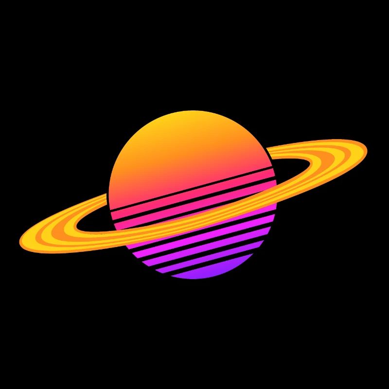 Synthwave Saturne
