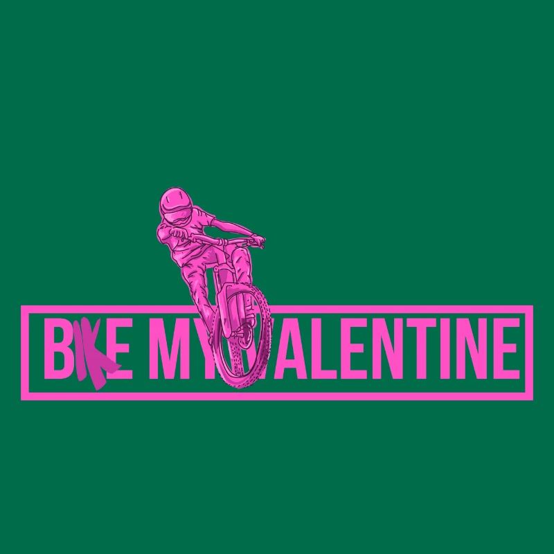 Vélo ma Saint-Valentin. Conception de la Saint-Valentin pour cycliste