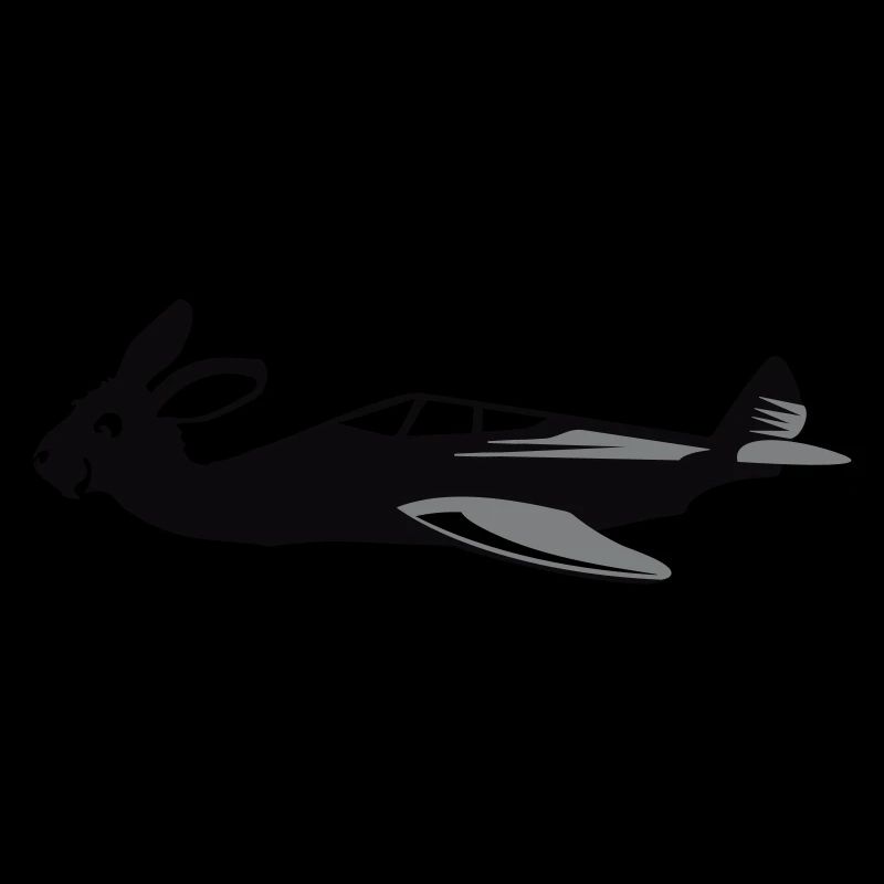 Bunny Air flying bunny spread VECTORGRAPHIC