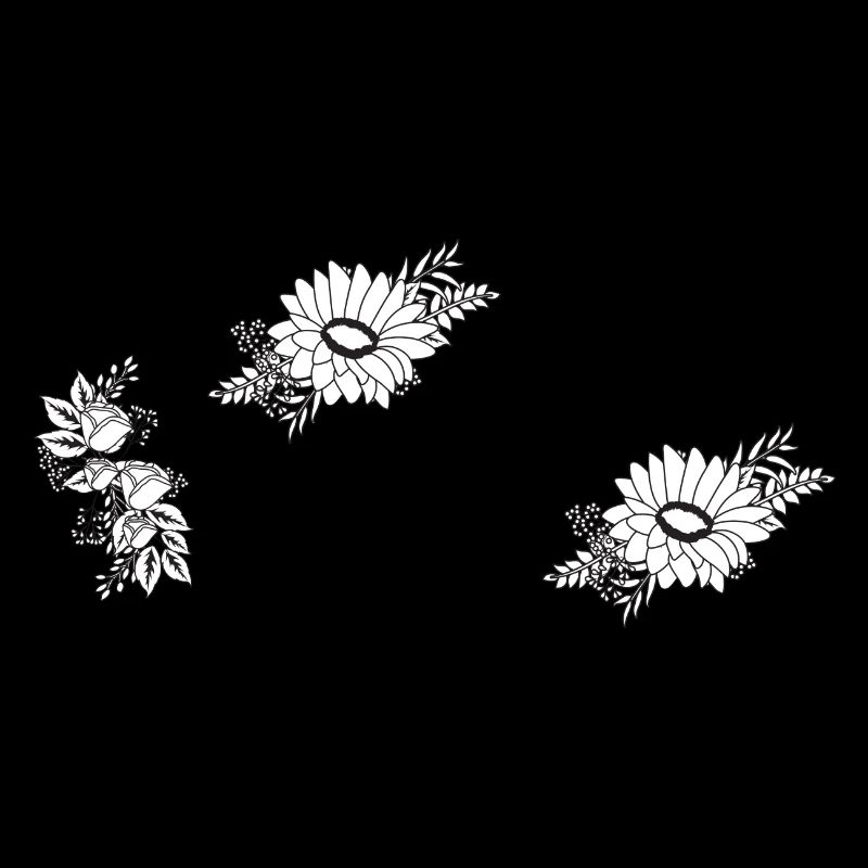 Nummer 102 Schwarze Blumen - 102. Blumengeburtstag
