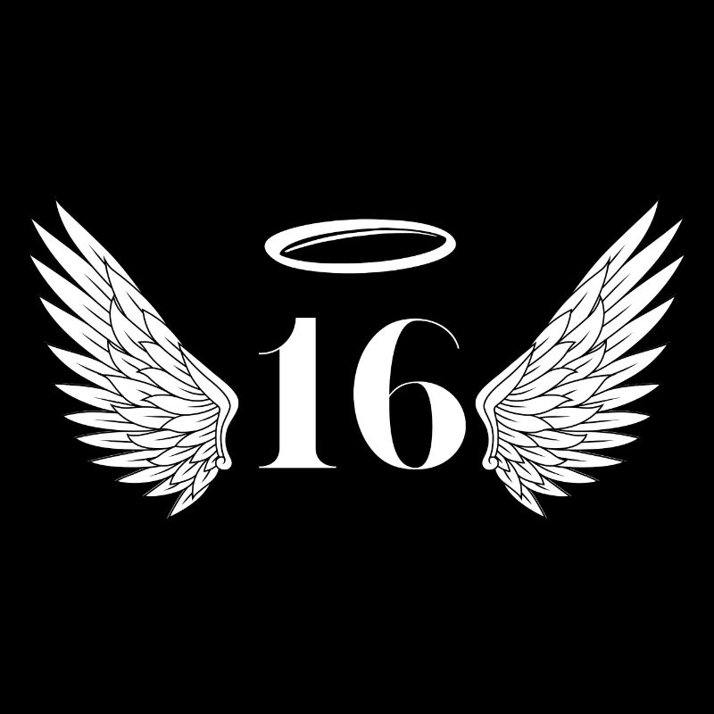 Numéro 16 ange - 16e anniversaire ailes