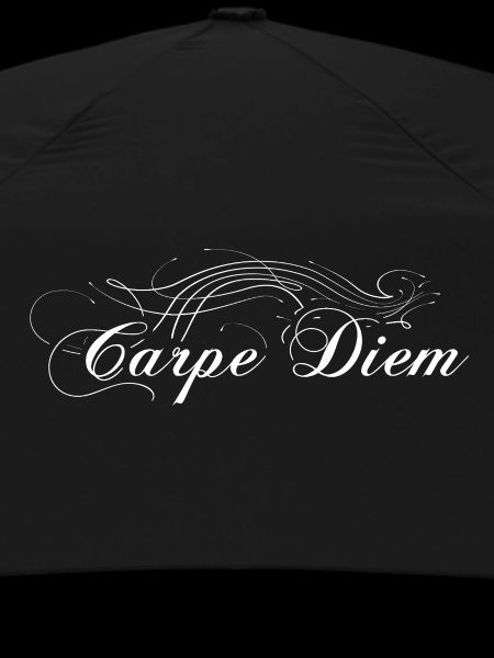 Carpe Diem embellished white