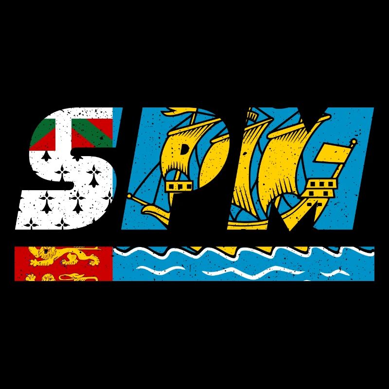 Drapeau SPM drapeau Île Saint Pierre et Miquelon
