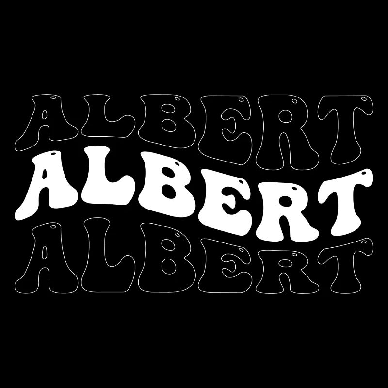 Funny Albert Groovy 4 Men Women Cool Albert Tie