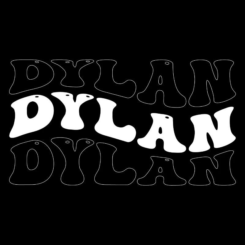Drôle Dylan Groovy 4 Hommes Femmes Cool Dylan Tie Dye