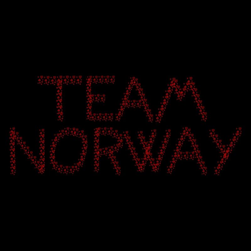 Team Norway in heart