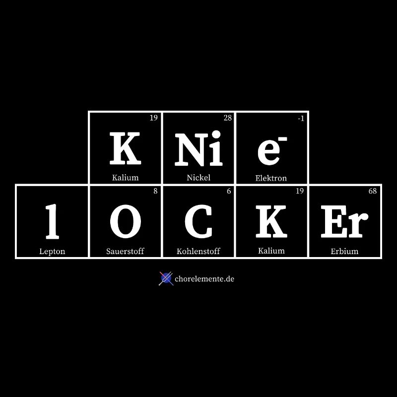 Knie locker (dunkle Stoffe)