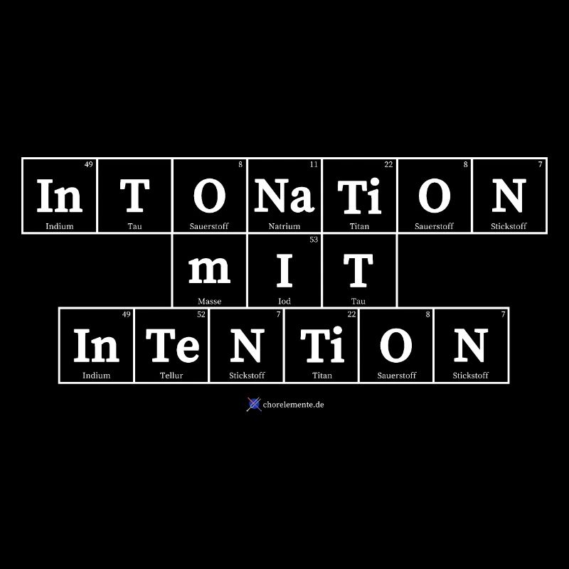 Intonation mit Intention (dunkle Stoffe)