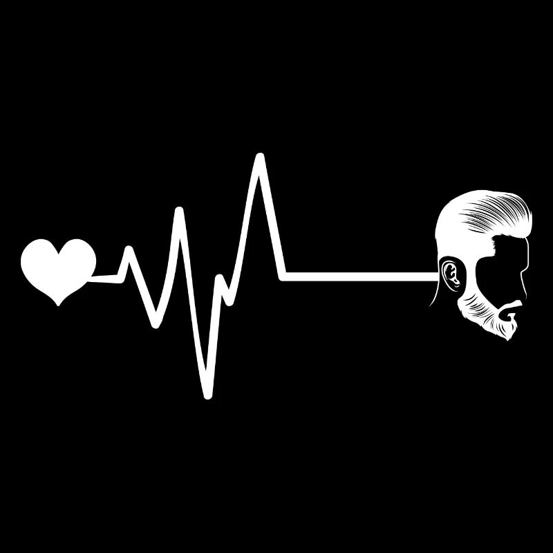 Coupe de cheveux fraîche coiffeur Pulse Heart Love
