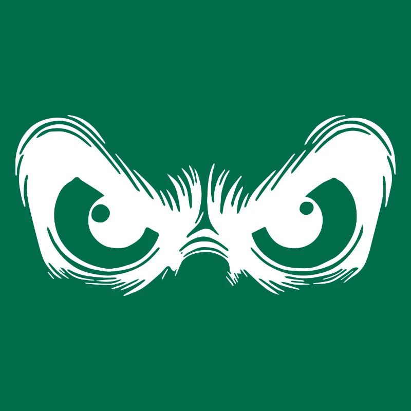 Observing eyes with a fixed gaze