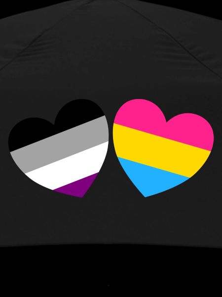 Asexual Panromantic Hearts