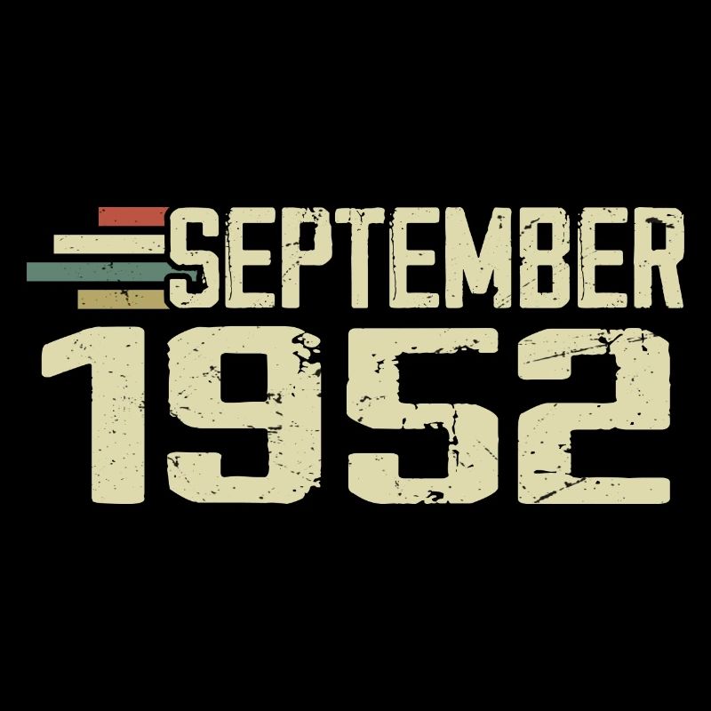 September 1952 Vintage Geschenkidee September 1952