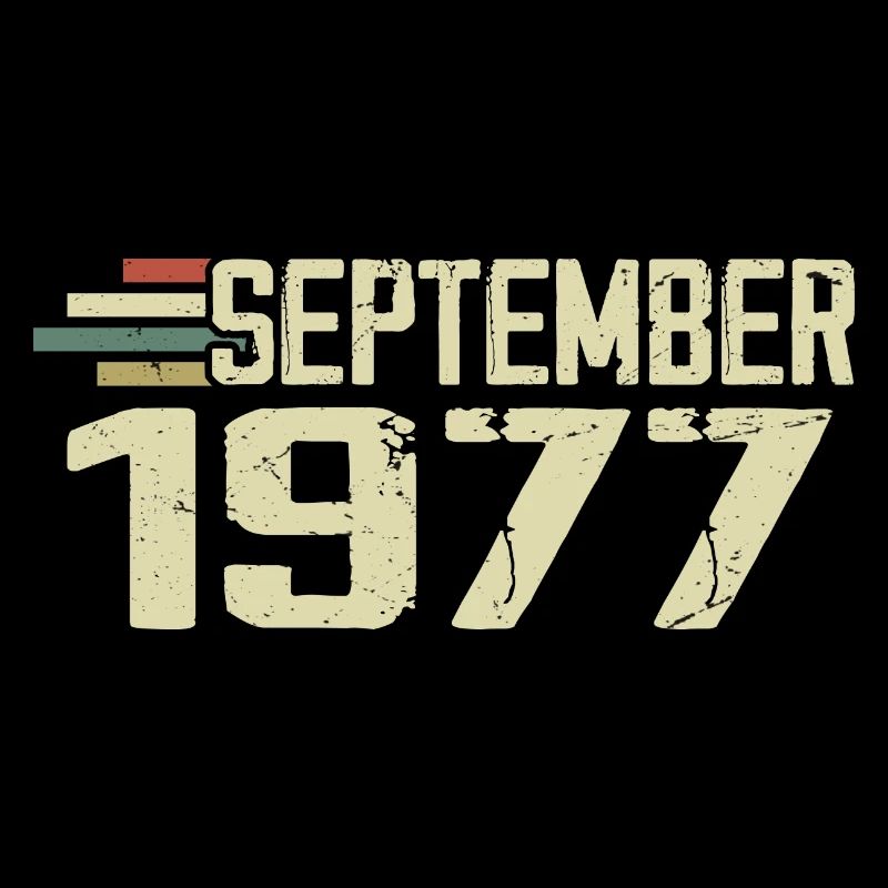 September 1977 Vintage Geschenkidee September 1977