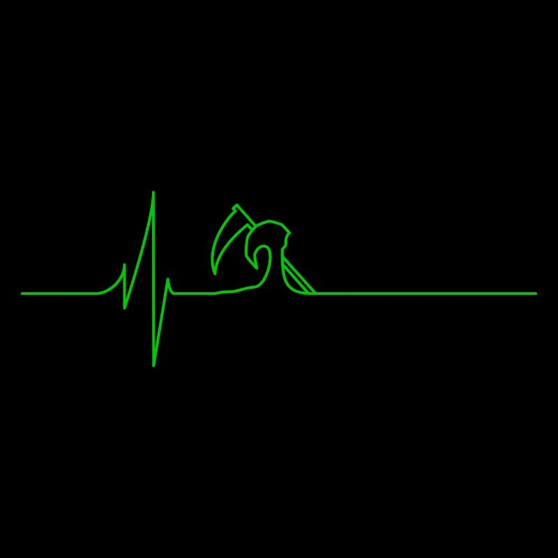 Electrocardiogram - Death - Green