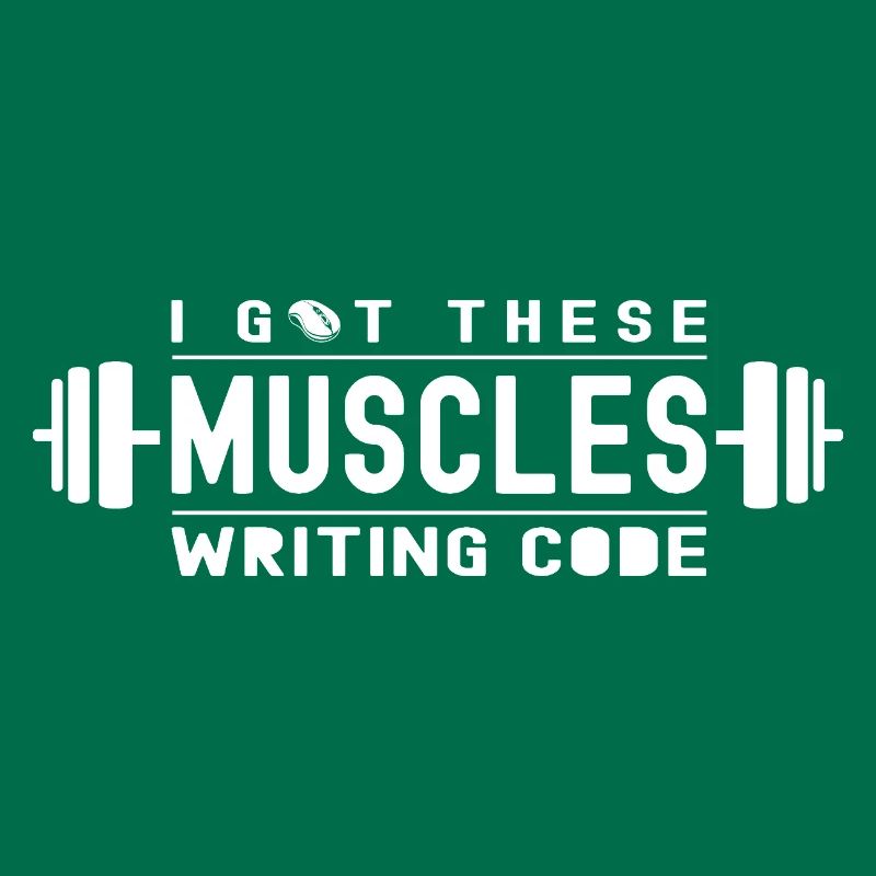 J’ai ces muscles qui écrivent du code pour geek et nerd