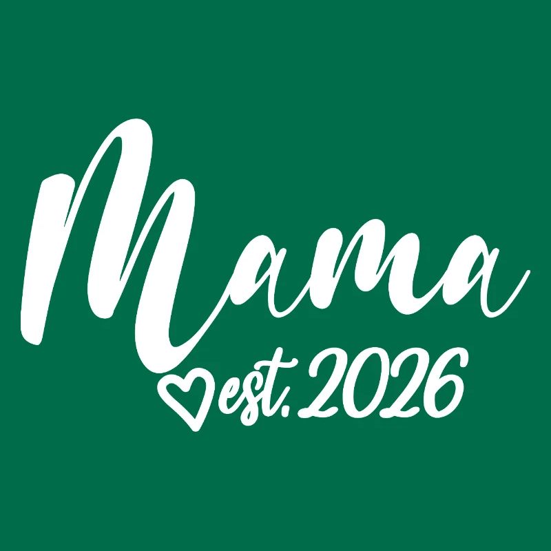 Mama Est. 2026 Muttertags-Schwangerschaft