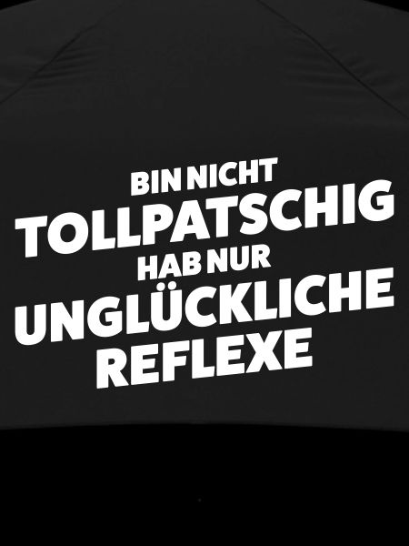 Unglueckliche Reflexe Spruch Shirt