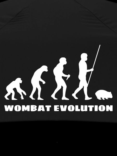 Wombat Evolution Australien Tier Silhouette
