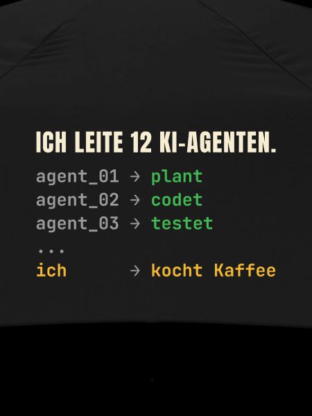 Ich leite 12 KI-Agenten – Chef-Shirt