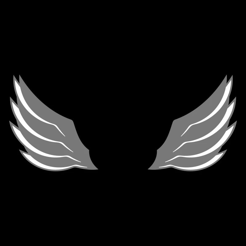 mouche aile conception logo plumes cool ange déco