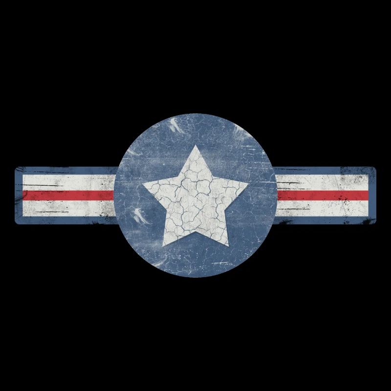 US Air Force Logo im Vintage Look
