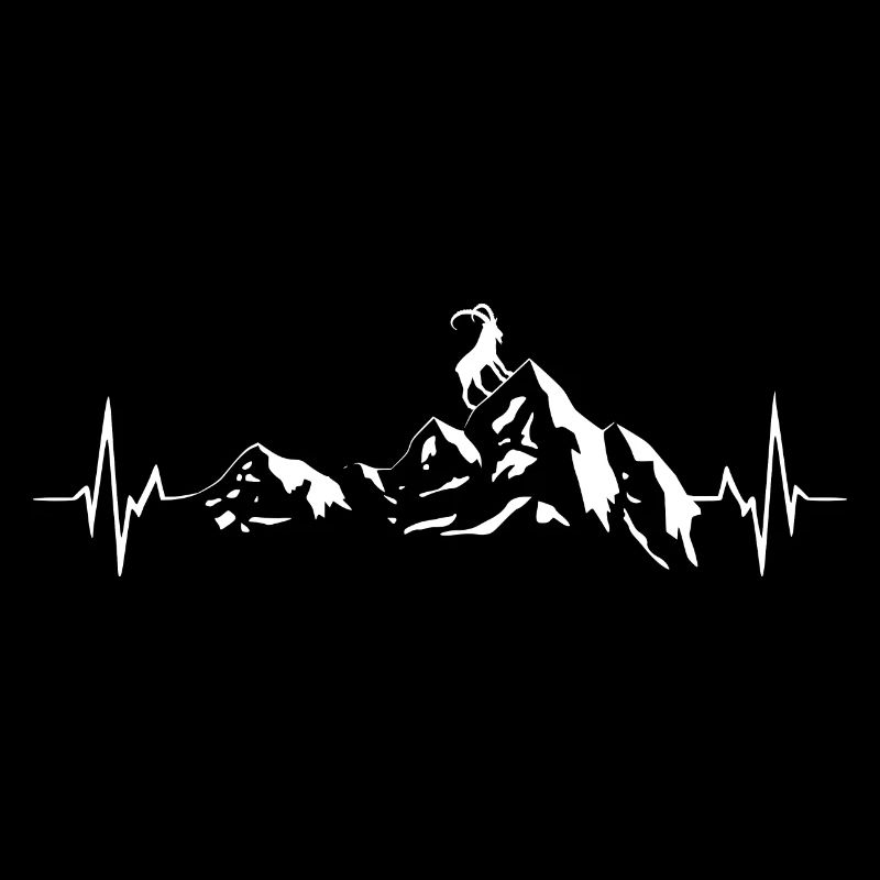 Berge + Steinbock - Heartbeat - Herzschlag -