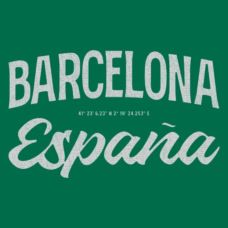 Barcelona Espana Script Design