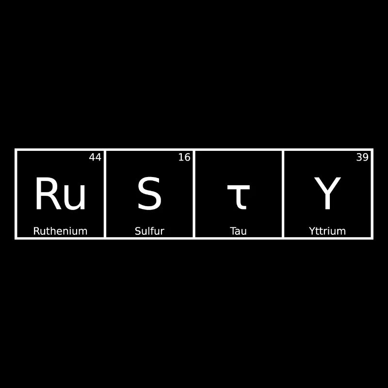 Rusty Name First Name Chemistry Periodic Table Elements