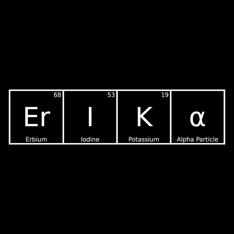 Erika Nom Prénom Chimie Tableau périodique Éléments