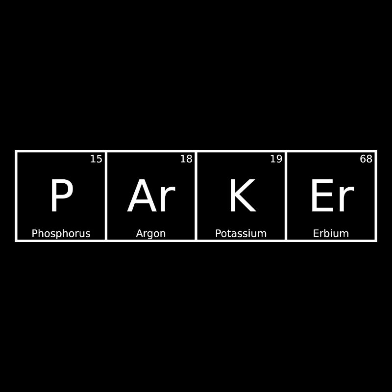 Parker Nom Prénom Chimie Tableau périodique Éléments