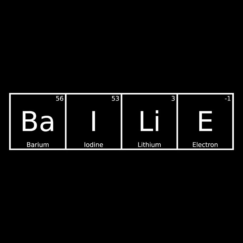 Bailie Nom Prénom Chimie Tableau périodique Éléments