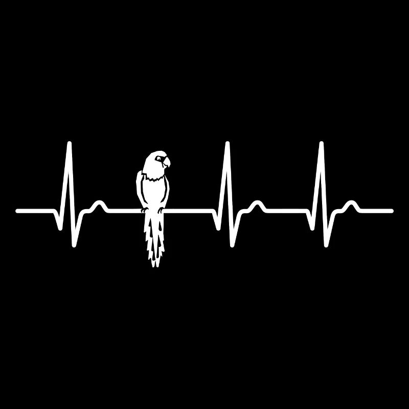 ECG Curve - Heart Curve - Pulse - Parrot - Tropics