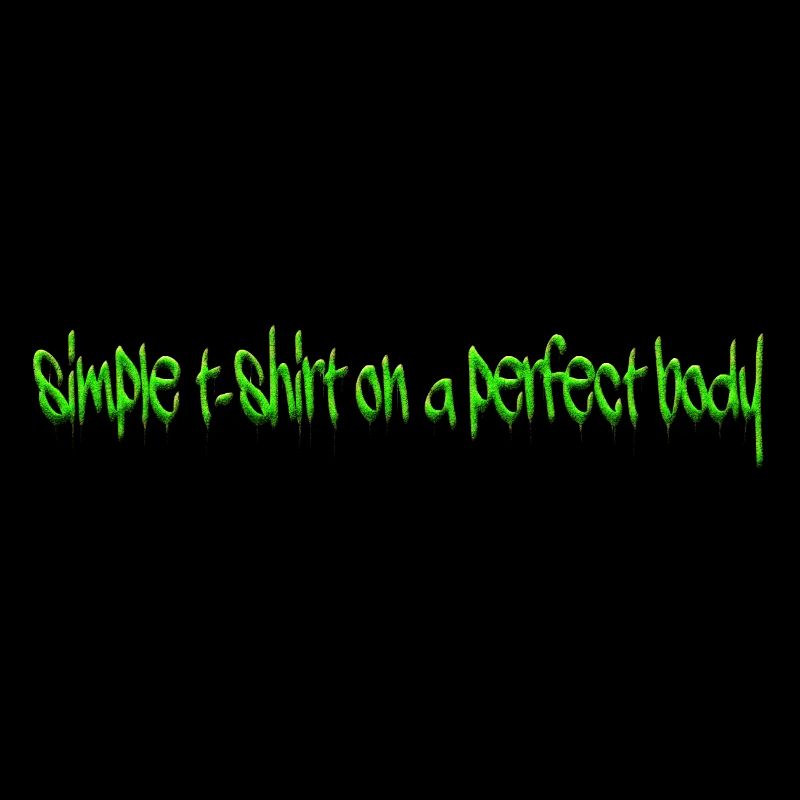 Einfaches T-Shirt mit perfektem Körper