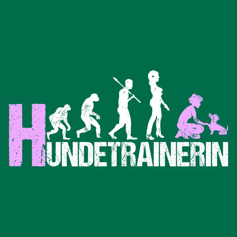 Hundetrainerin Evolution Pink Geschenk