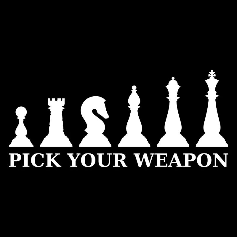 Schach pick your weapon weiß