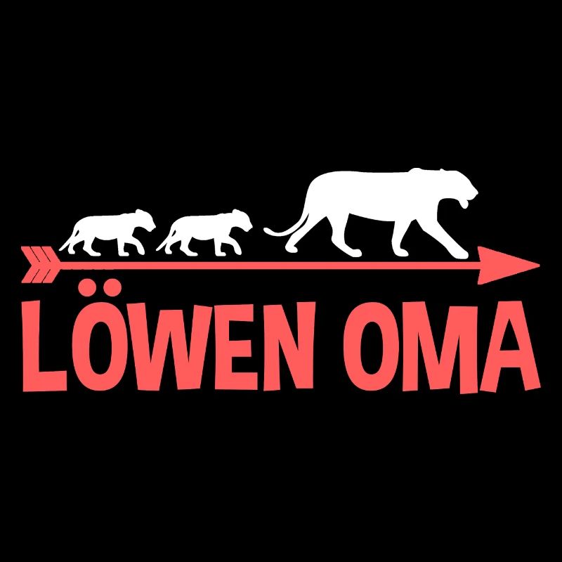 Großmutter Löwen Oma