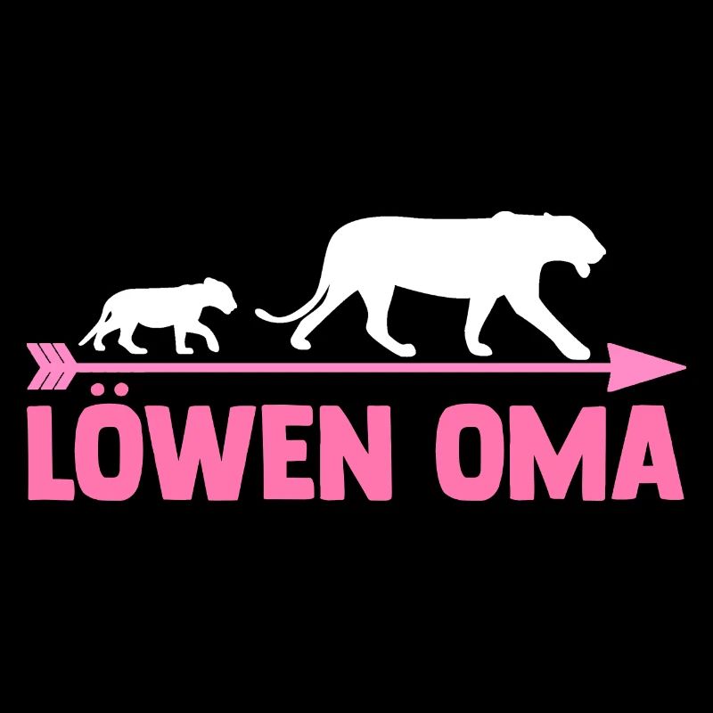 Großmutter Löwen Oma