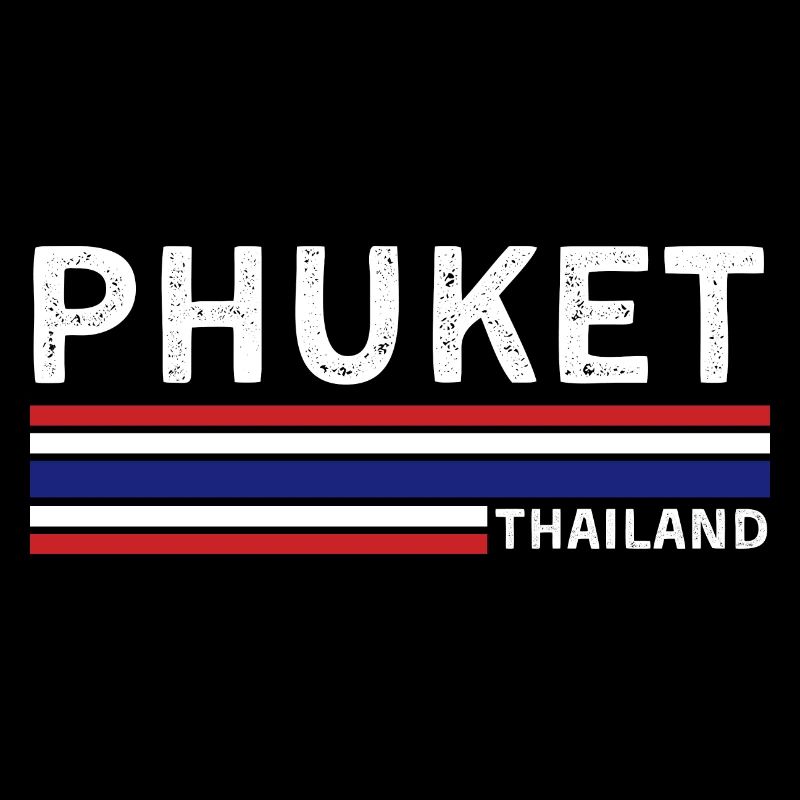 T-shirt drapeau de la Thaïlande de Phuket