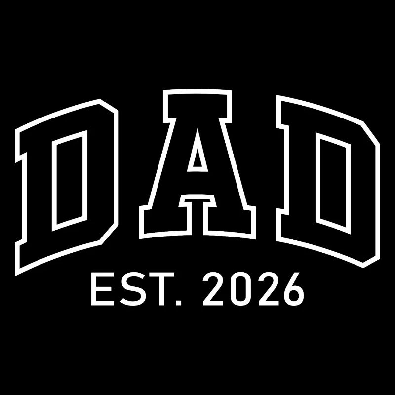 Dad EST 2026 Umriss-Logo